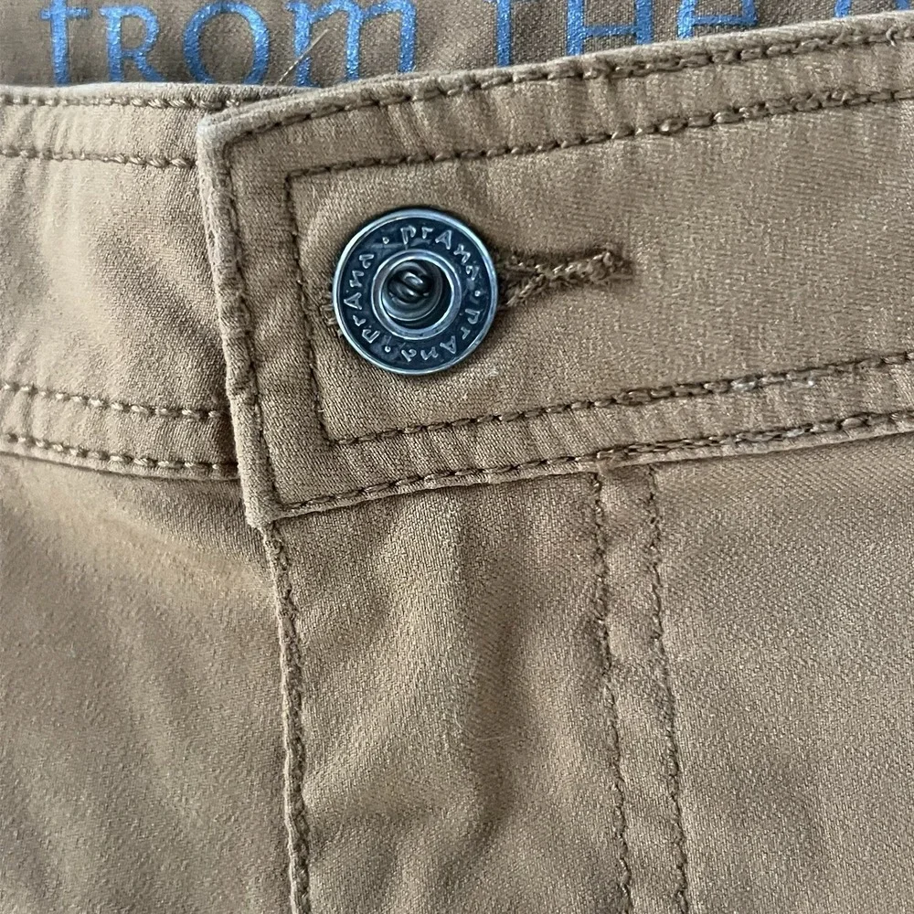 Prana Mens Shorts Brown Stretch Outdoor‎ Casual Flat Front Size 38 Hiking Travel